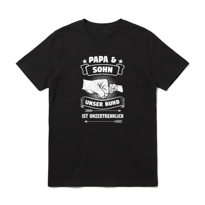 Papa Sohn Vatertag Vater T-Shirt – Klassisches T-Shirt in Schwarz