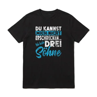 Nicht Erschrecken Papa Mama Ich T-Shirt – Klassisches T-Shirt in Schwarz