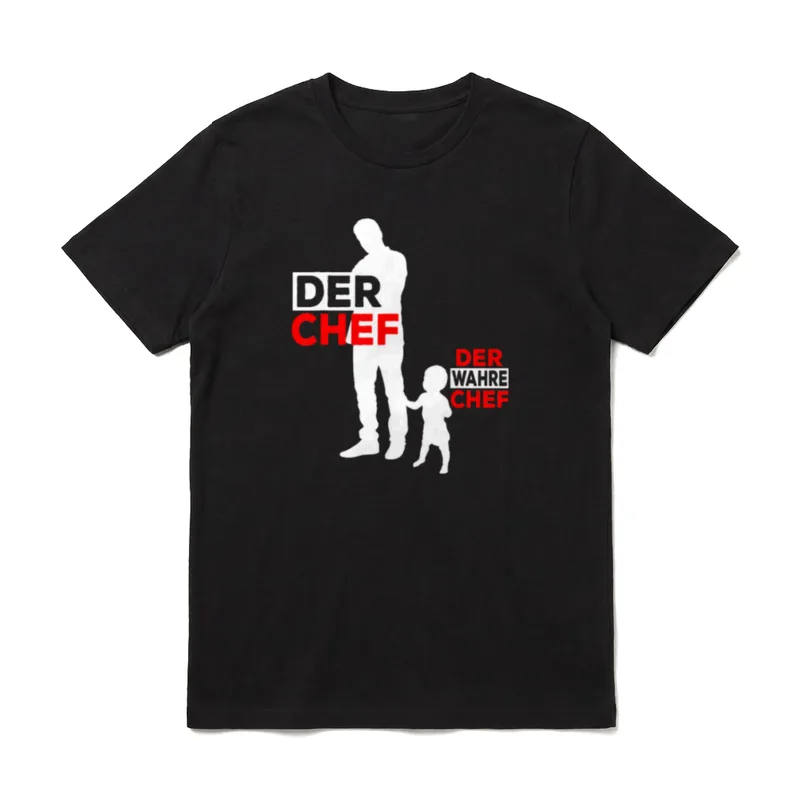 Vater Sohn Partnerlook Papa T-Shirt – Klassisches T-Shirt in Schwarz