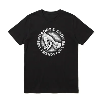 Papa Vater und Sohn Vatertag Partnerlook T-Shirt – Klassisches T-Shirt in Schwarz