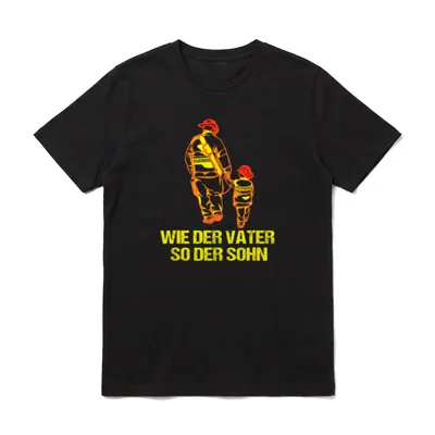Wie der Vater so T-Shirt – Klassisches T-Shirt in Schwarz