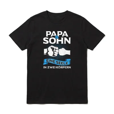 papa sohn partnerlook vatertag T-Shirt – Klassisches T-Shirt in Schwarz