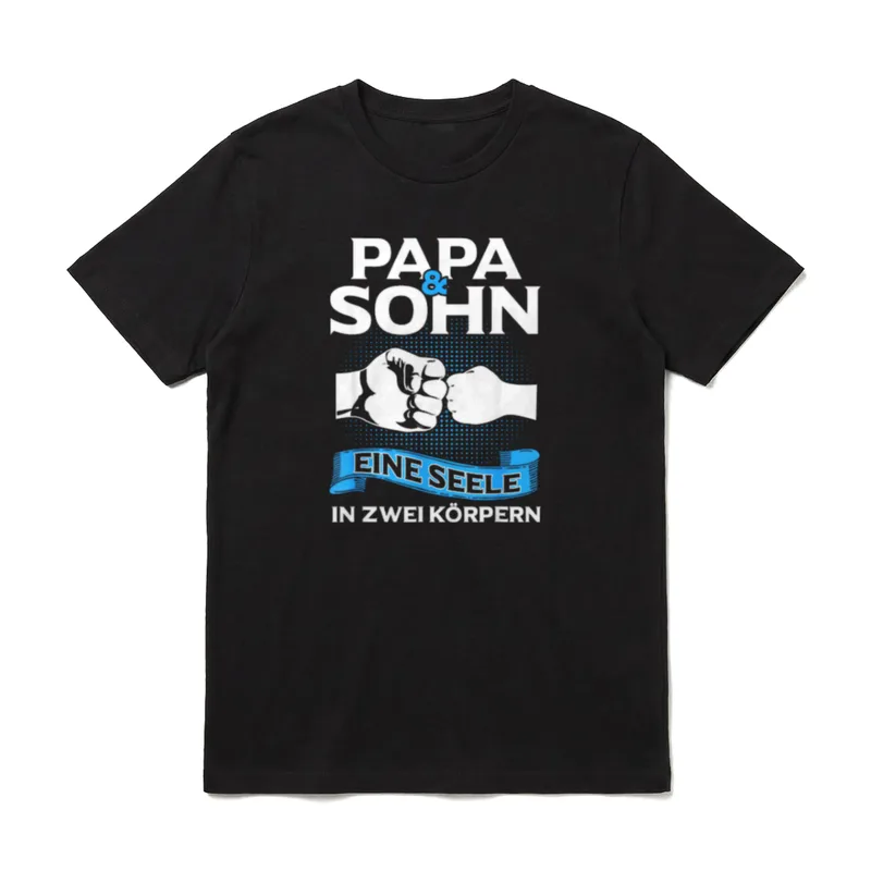 papa sohn partnerlook vatertag T-Shirt – Klassisches T-Shirt in Schwarz