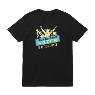Frischgebackener Vater Stolzer Papa T-Shirt – Klassisches T-Shirt in Schwarz