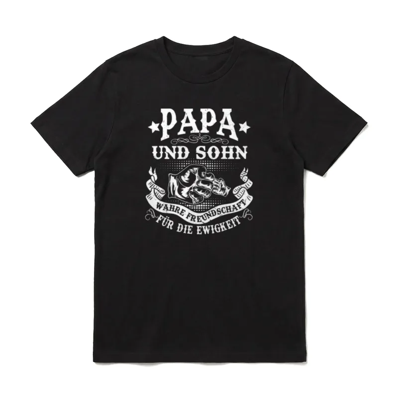 Papa Und Sohn Partnerlook Vater Dad T-Shirt – Klassisches T-Shirt in Schwarz