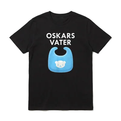 Vater Baby Oskar Individuelles T-Shirt – Klassisches T-Shirt in Schwarz