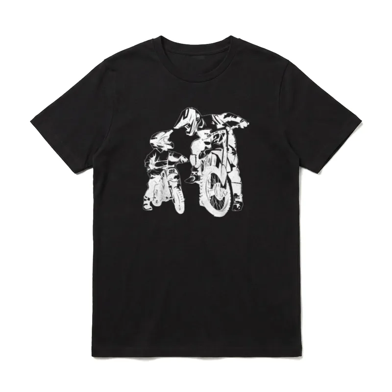 Motocross Geburtstag Vater & T-Shirt – Klassisches T-Shirt in Schwarz