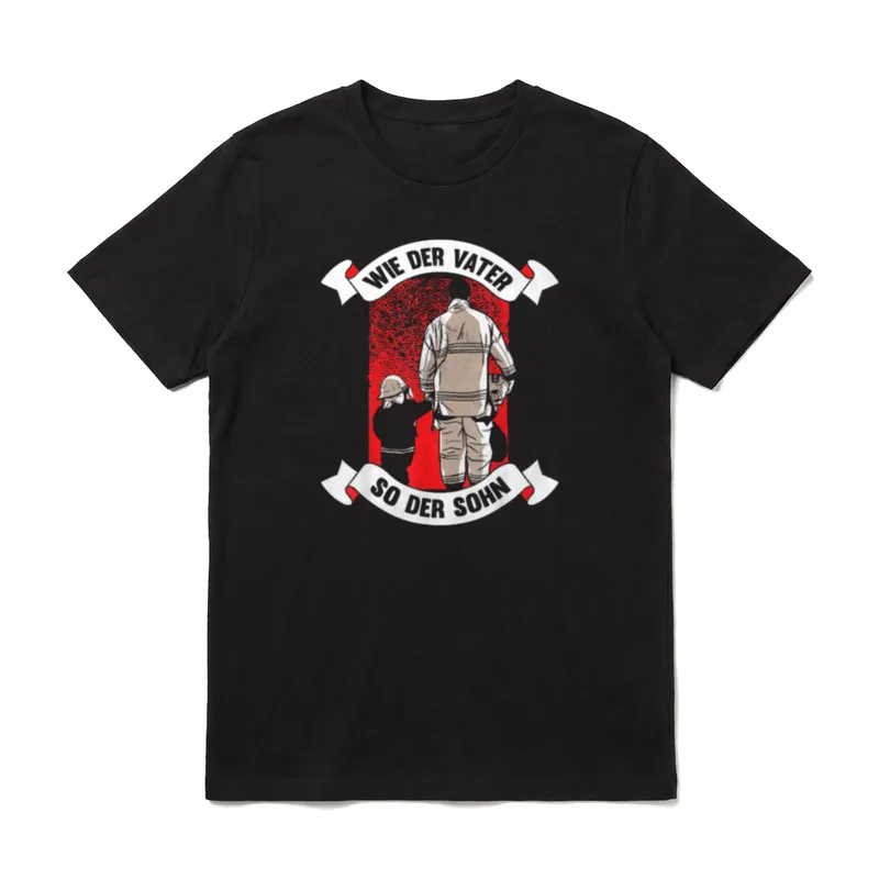 Wie der Vater so T-Shirt – Klassisches T-Shirt in Schwarz