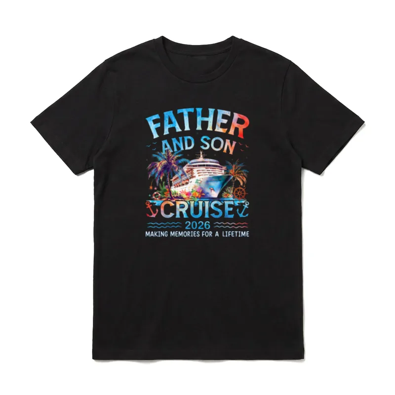 Vater und Sohn Kreuzfahrt T-Shirt – Klassisches T-Shirt in Schwarz
