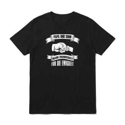 Papa & Sohn Wahre Freundschaft T-Shirt – Klassisches T-Shirt in Schwarz
