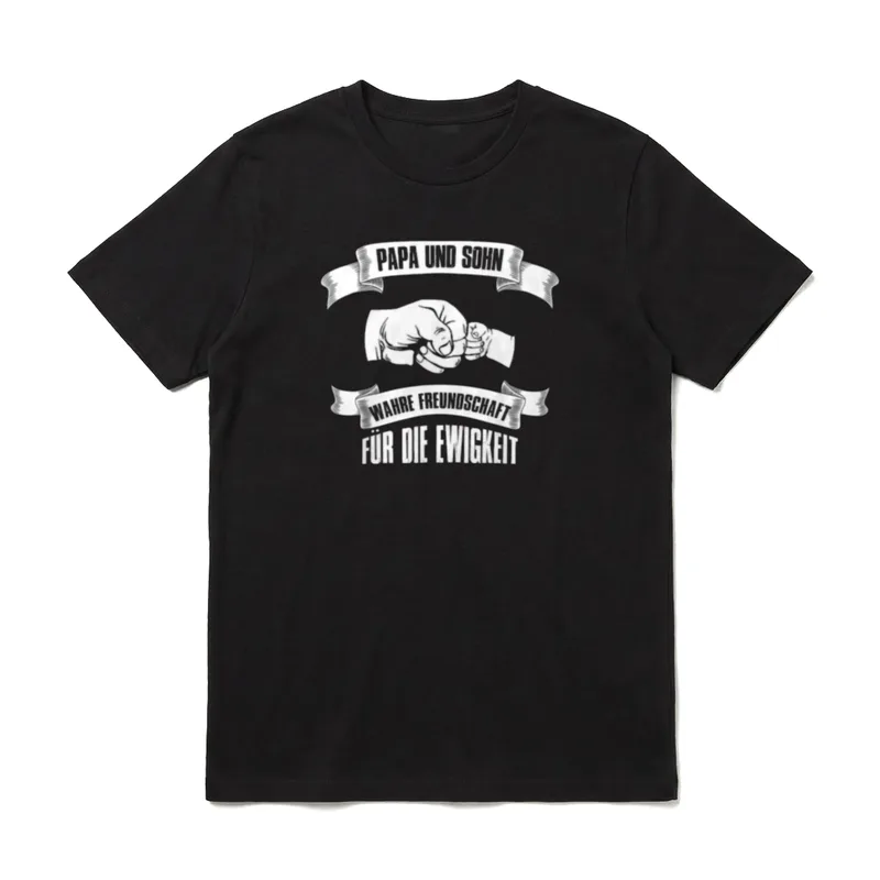 Papa & Sohn Wahre Freundschaft T-Shirt – Klassisches T-Shirt in Schwarz
