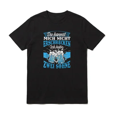 Vater von zwei Söhnen T-Shirt – Klassisches T-Shirt in Schwarz