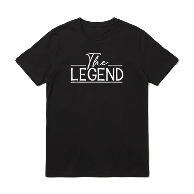 The Legend & Legacy T-Shirt – Klassisches T-Shirt in Schwarz