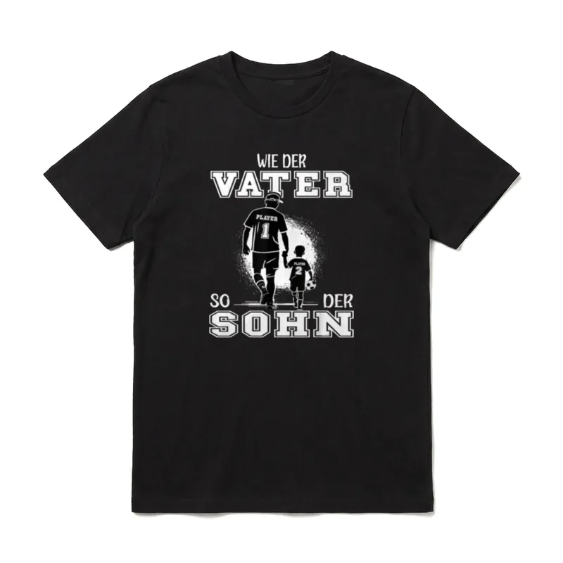 Fußball Papa Wie T-Shirt – Klassisches T-Shirt in Schwarz