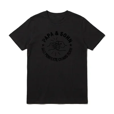 Papa Und Sohn T-Shirt – Klassisches T-Shirt in Schwarz