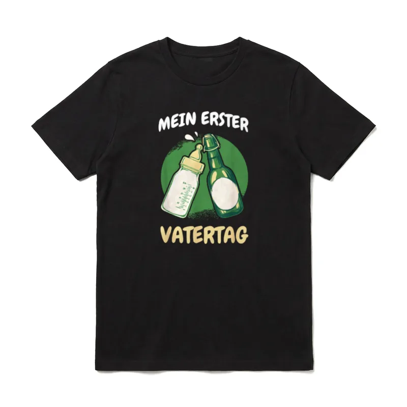Mein erster Vatertag 2025 T-Shirt – Klassisches T-Shirt in Schwarz