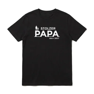 Stolzer Papa eines Sohnes T-Shirt – Klassisches T-Shirt in Schwarz