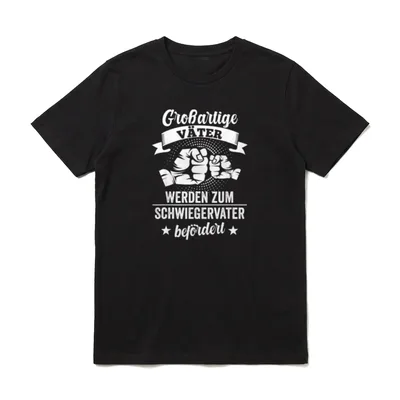 Schwiegervater Papa Schwiegersohn T-Shirt – Klassisches T-Shirt in Schwarz