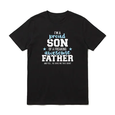 Stolzer Sohn eines tollen T-Shirt – Klassisches T-Shirt in Schwarz
