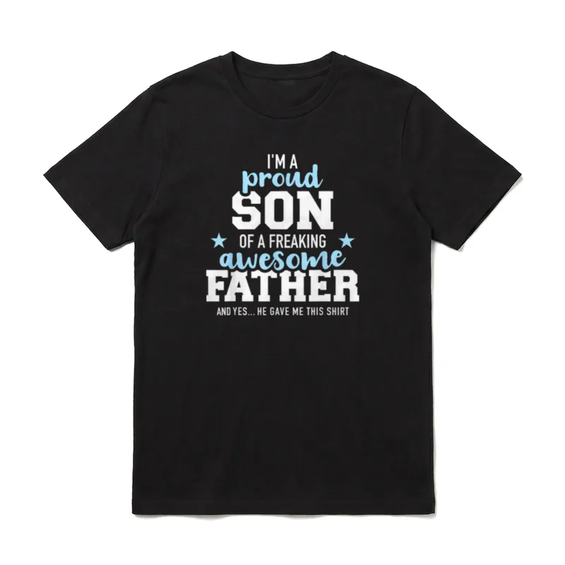 Stolzer Sohn eines tollen T-Shirt – Klassisches T-Shirt in Schwarz