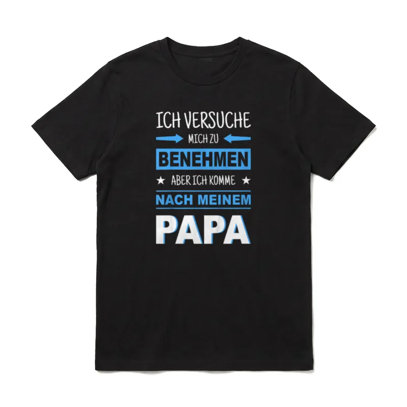 Ich versuche mich T-Shirt – Klassisches T-Shirt in Schwarz