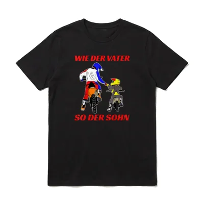 Wie der Vater so T-Shirt – Klassisches T-Shirt in Schwarz