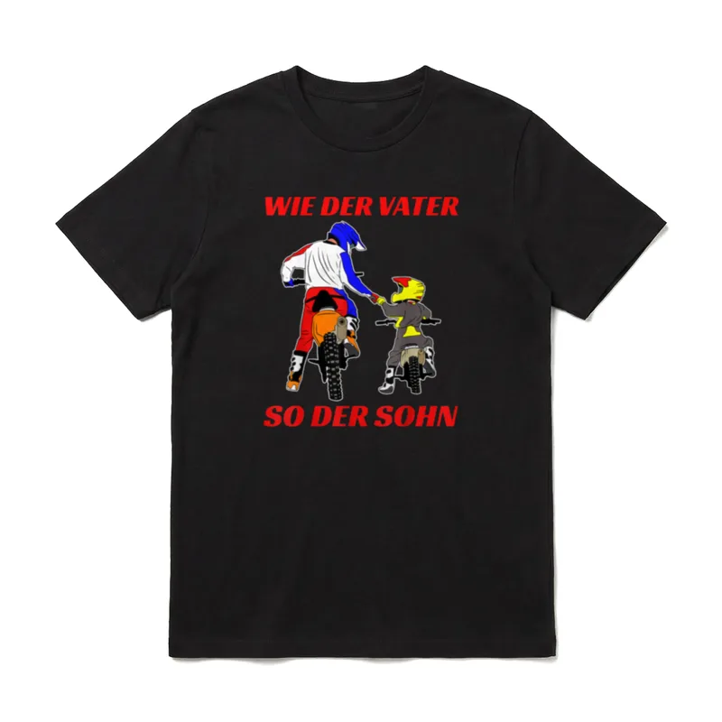 Wie der Vater so T-Shirt – Klassisches T-Shirt in Schwarz