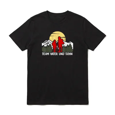 Outfit zum Wandern Vater T-Shirt – Klassisches T-Shirt in Schwarz