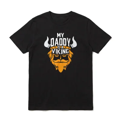 Wikinger Nordisch Vater Sohn Baby T-Shirt – Klassisches T-Shirt in Schwarz