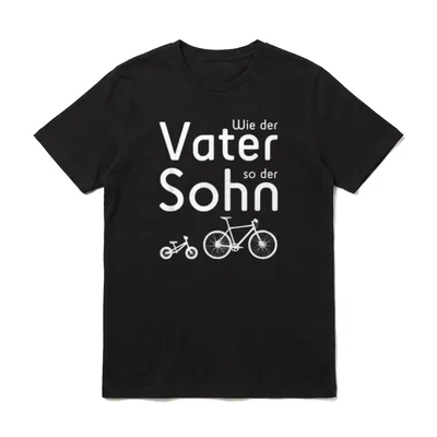 Wie der Vater so T-Shirt – Klassisches T-Shirt in Schwarz