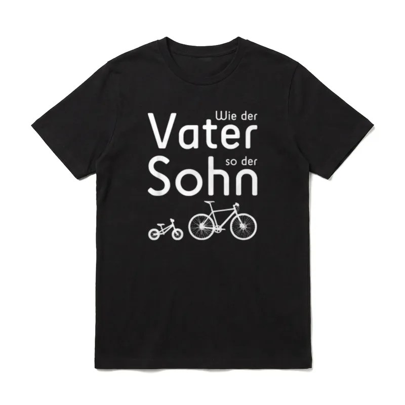 Wie der Vater so T-Shirt – Klassisches T-Shirt in Schwarz