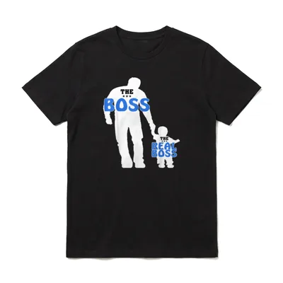 Partner T-Shirt Vater Sohn – Klassisches T-Shirt in Schwarz