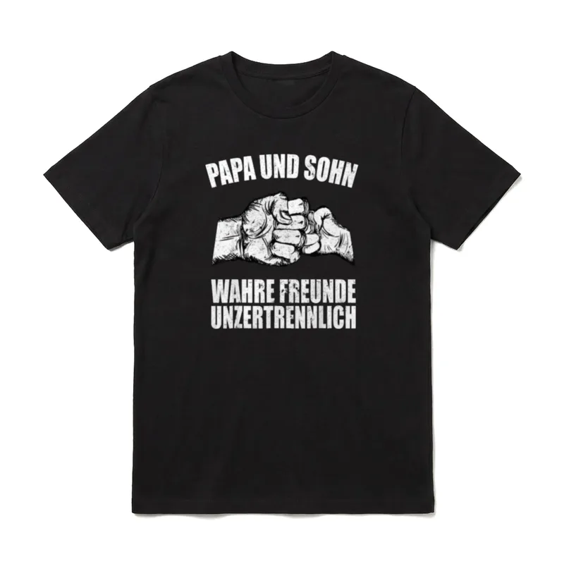 Papa Vater und Sohn Vatertag Partnerlook T-Shirt – Klassisches T-Shirt in Schwarz
