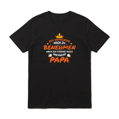 Ich versuche mich T-Shirt – Klassisches T-Shirt in Schwarz