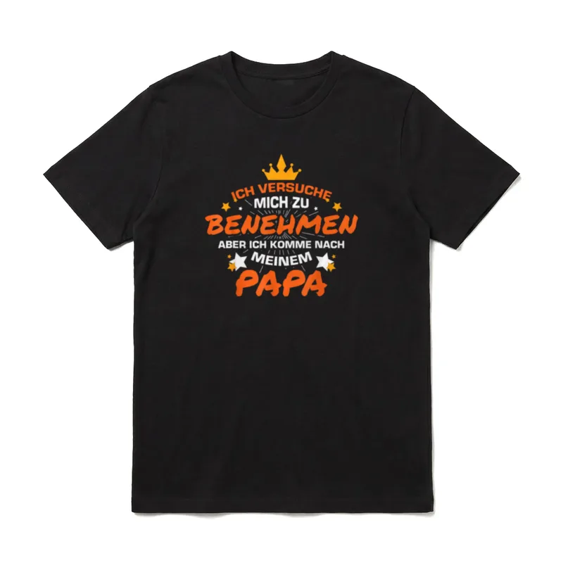Ich versuche mich T-Shirt – Klassisches T-Shirt in Schwarz