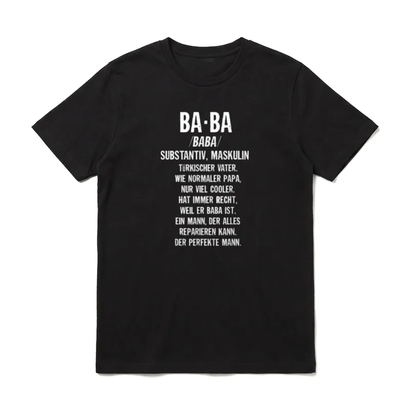 Türk Stylez Baba Definition T-Shirt – Klassisches T-Shirt in Schwarz