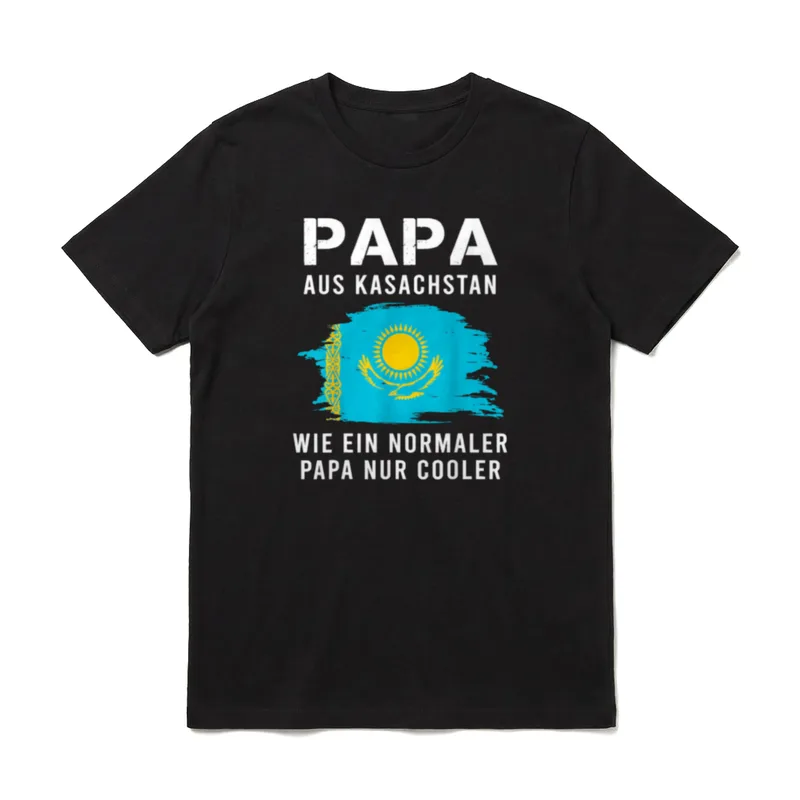 Kasachstan Flagge Russland Kasachstan T-Shirt – Klassisches T-Shirt in Schwarz
