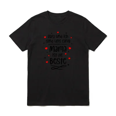 Papa und ich sind uns T-Shirt – Klassisches T-Shirt in Schwarz