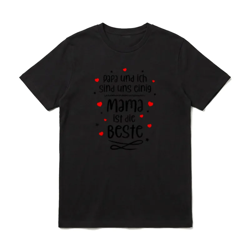 Papa und ich sind uns T-Shirt – Klassisches T-Shirt in Schwarz