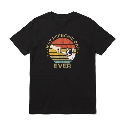 Best Frenchie Dad Ever Französische T-Shirt – Klassisches T-Shirt in Schwarz