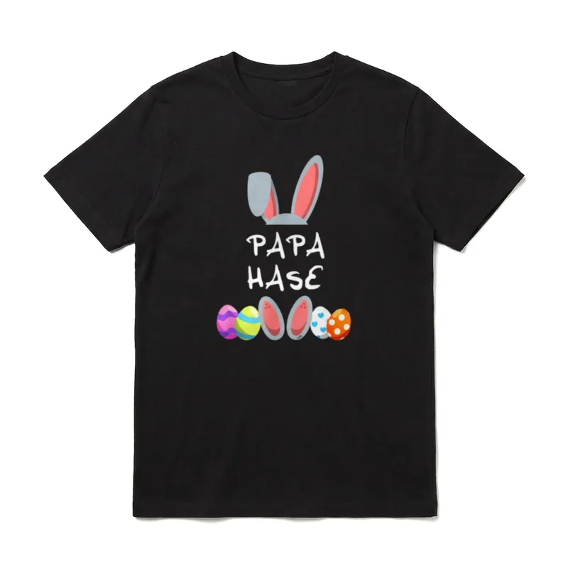 Papa Hase Osterhase Partnerlook T-Shirt – Klassisches T-Shirt in Schwarz
