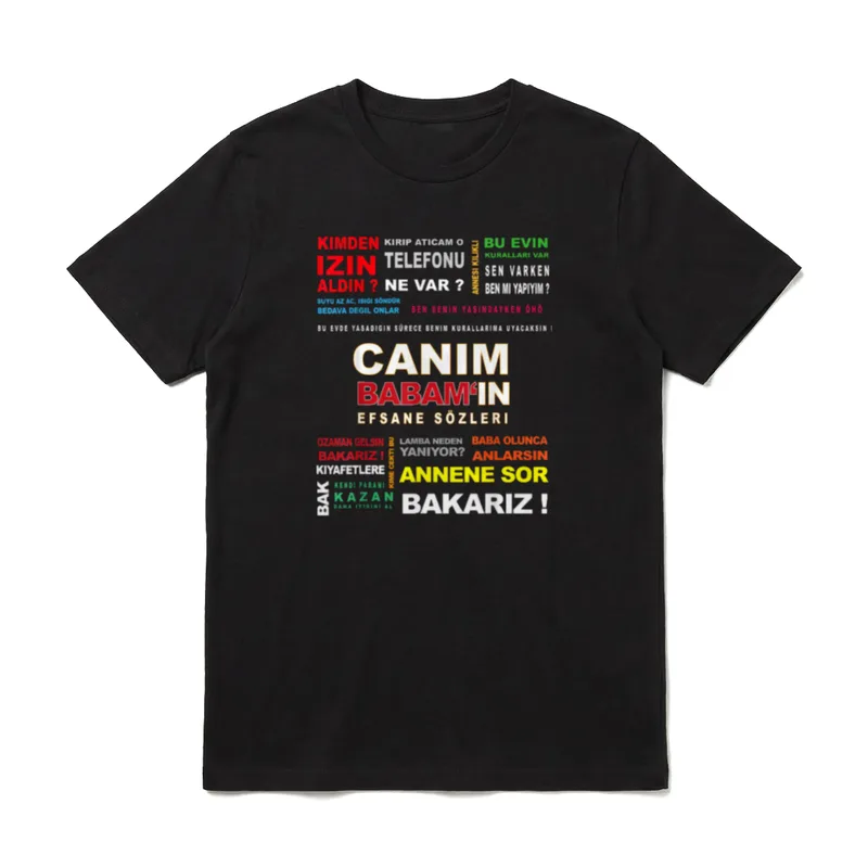 Klasik Türk Babasi Türkischer T-Shirt – Klassisches T-Shirt in Schwarz