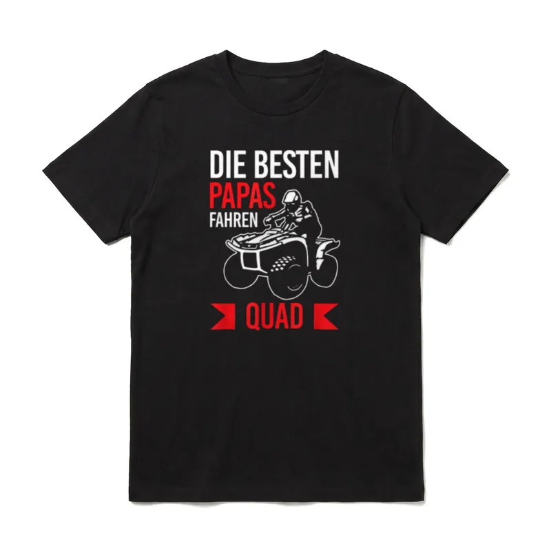 Besten Papas Fahren Quad T-Shirt – Klassisches T-Shirt in Schwarz