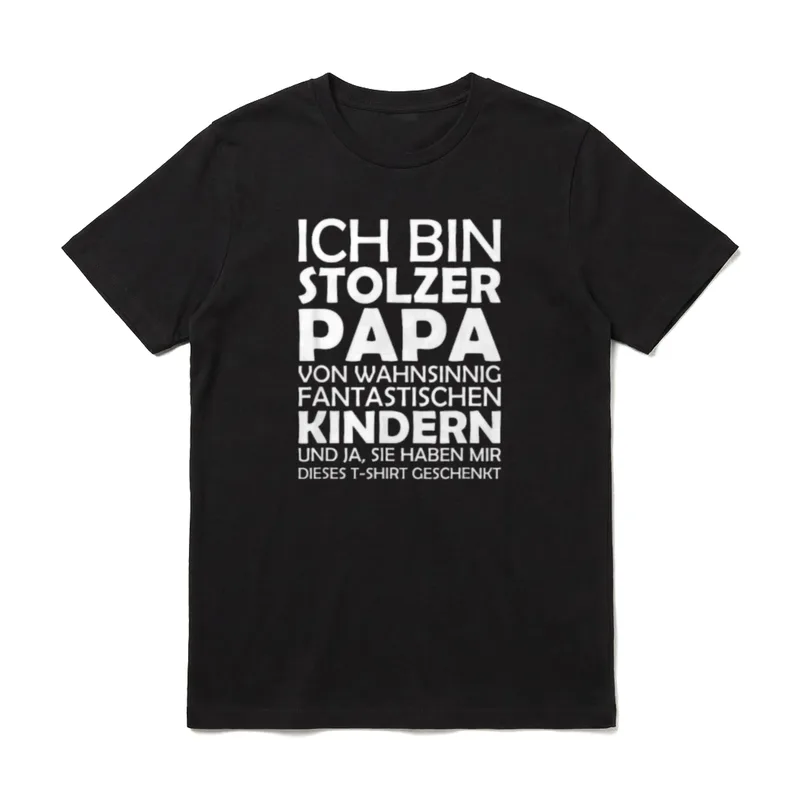 Ich bin stolzer Papa Papa Sprüche & Geschenke T-Shirt – Klassisches T-Shirt in Schwarz