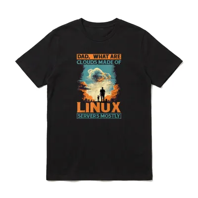 Dad What Are Clouds T-Shirt – Klassisches T-Shirt in Schwarz