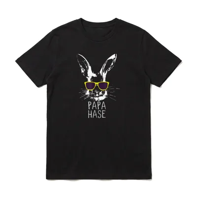 Papa Hase Ostern Osterhase T-Shirt – Klassisches T-Shirt in Schwarz