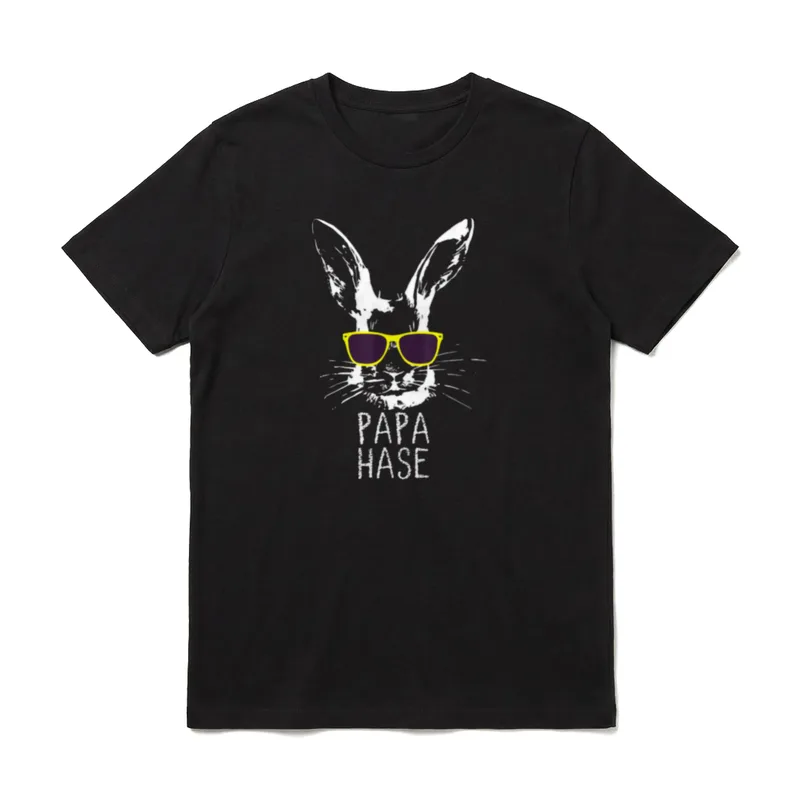 Papa Hase Ostern Osterhase T-Shirt – Klassisches T-Shirt in Schwarz