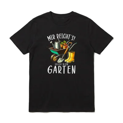 Garten und Ich T-Shirt – Klassisches T-Shirt in Schwarz