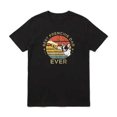 Best Frenchie Dad Ever Papa Sprüche & Geschenke T-Shirt – Klassisches T-Shirt in Schwarz