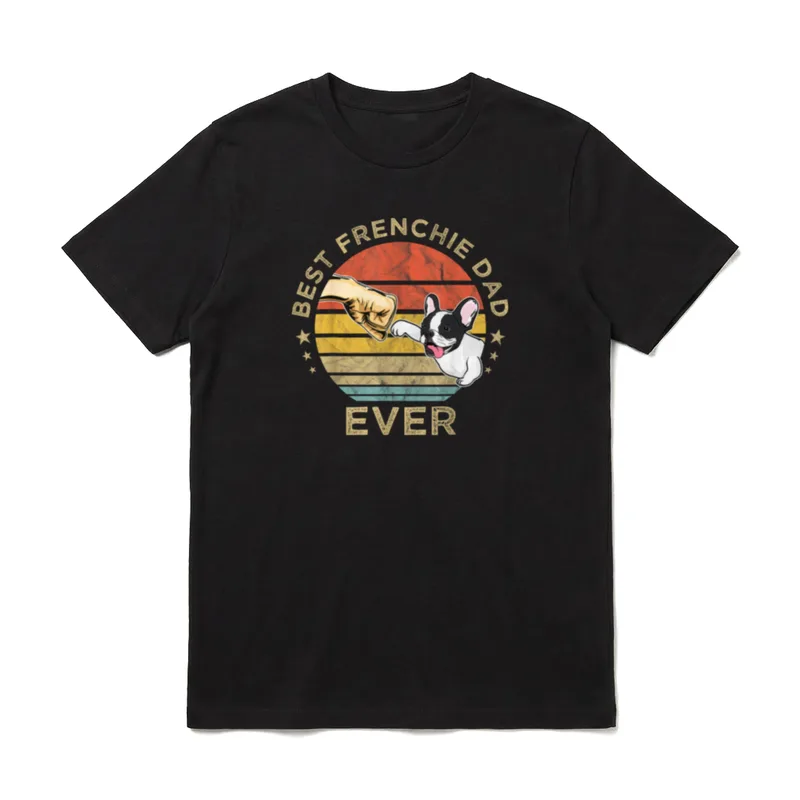 Best Frenchie Dad Ever Papa Sprüche & Geschenke T-Shirt – Klassisches T-Shirt in Schwarz